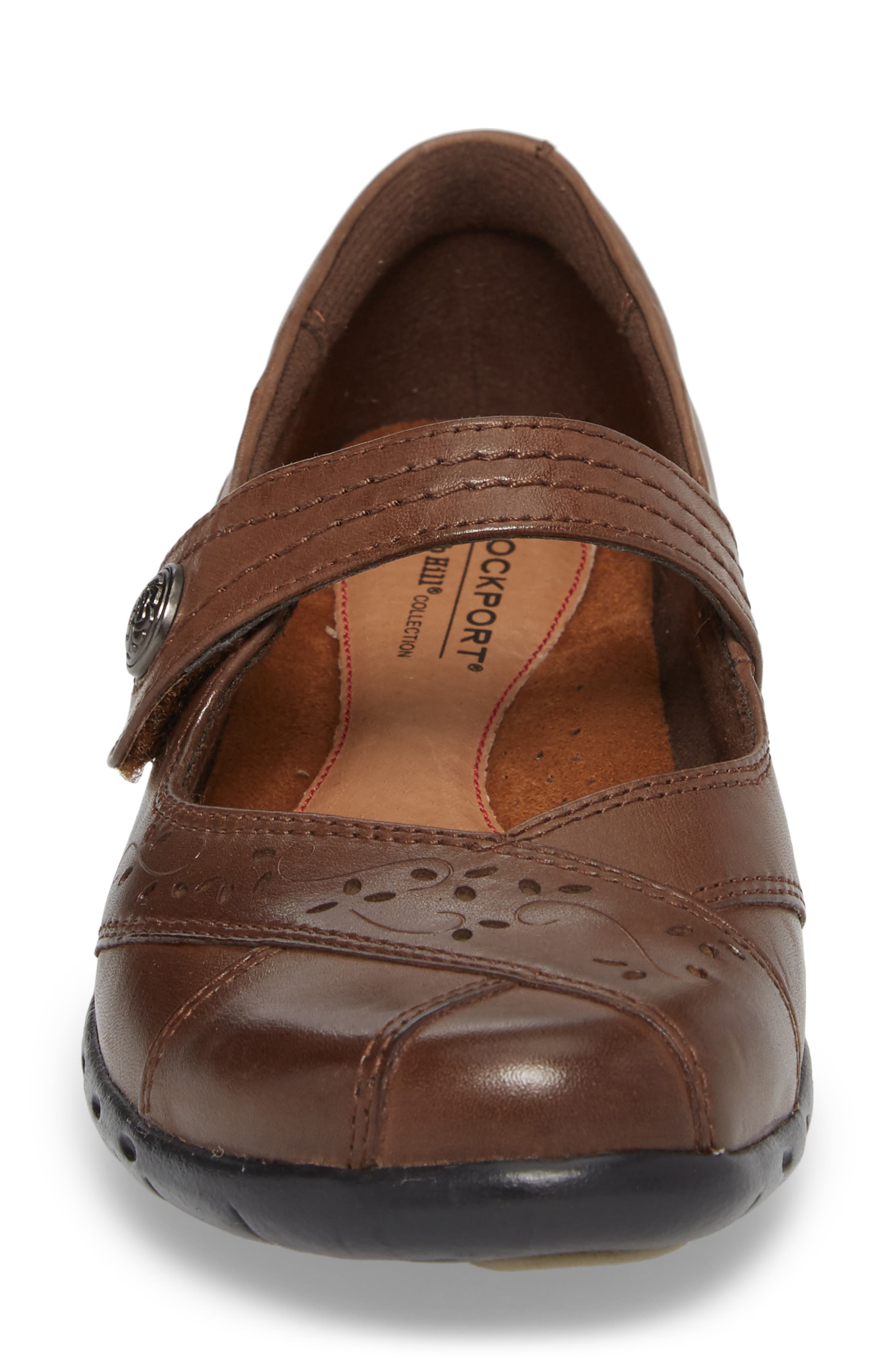 Rockport Cobb Hill 
Petra
 Mary Jane Flat, Alternate, color, Brown Leather