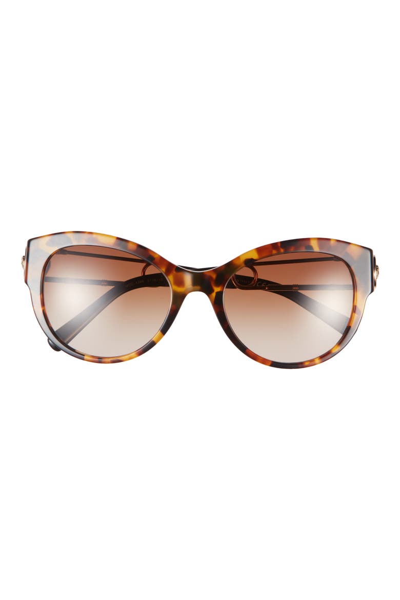 55mm Pillow Sunglasses, Main, color, BROWN