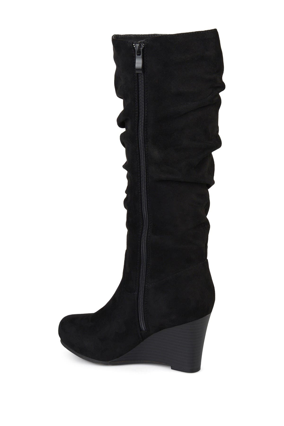 Journee Collection Haze Wedge Boot, Alternate, color, Black