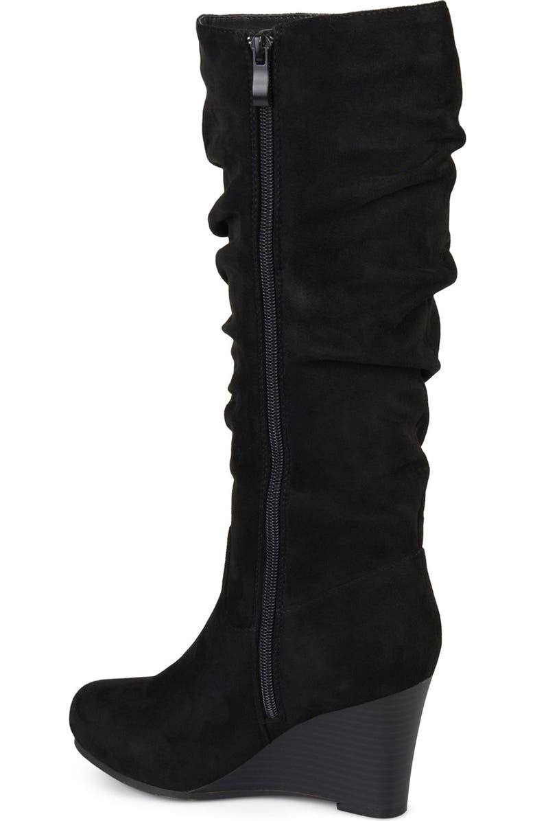 Journee Collection Haze Wedge Boot, Alternate, color, Black