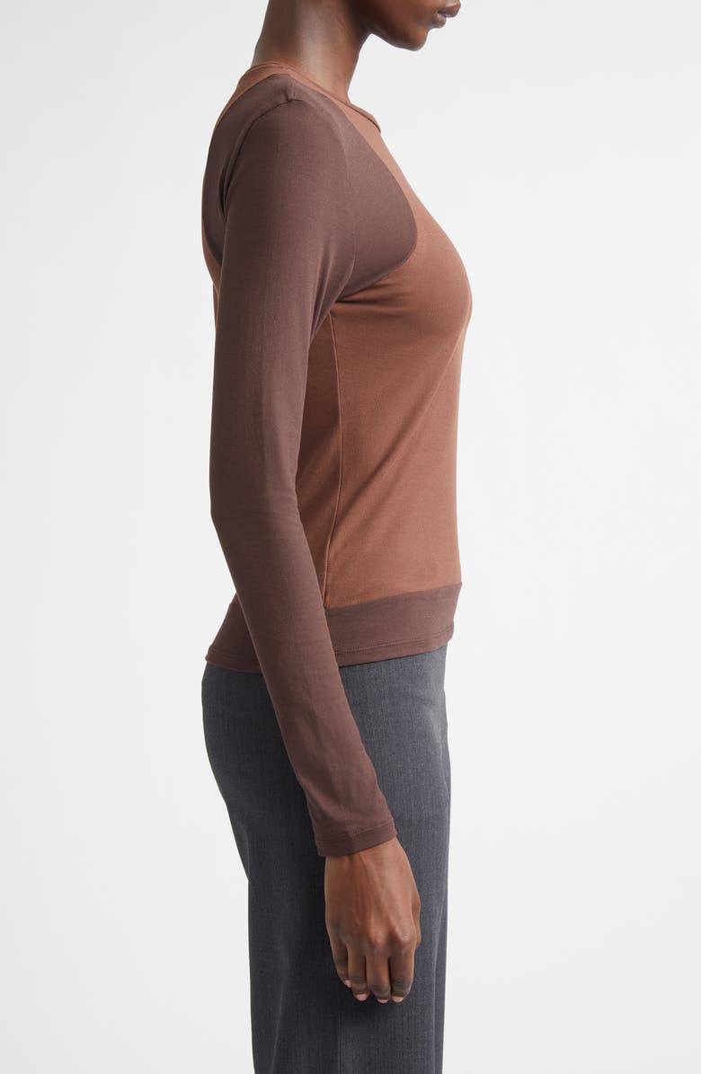 Paloma Wool Sombrita Colorblock Organic Cotton Jersey T-Shirt, Alternate, color, Brown