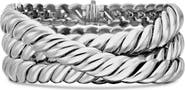 David Yurman Sculpted Cable Triple Wrap Bracelet in Sterling Silver