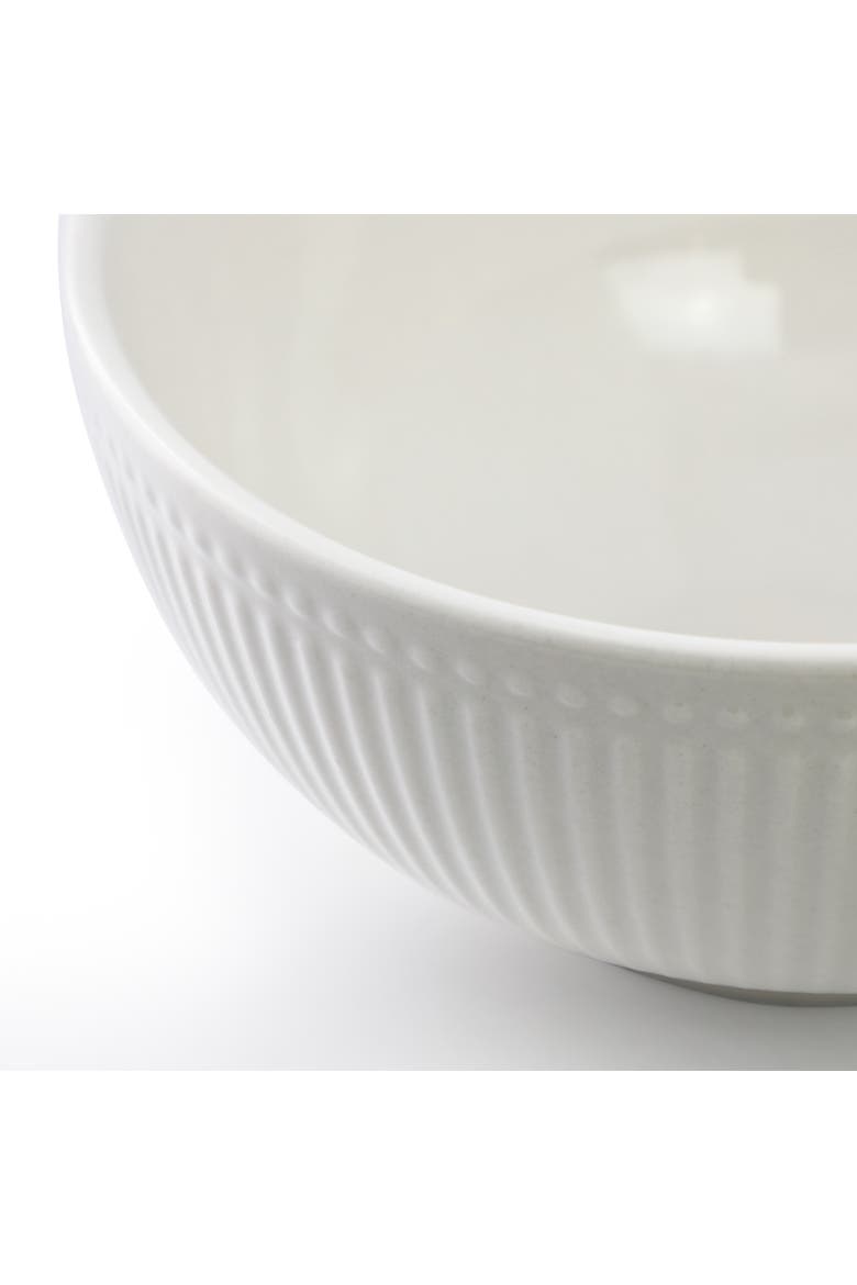 Gretel 6 Piece Round Stoneware Cereal Bowl Set in White, Alternate, color, White