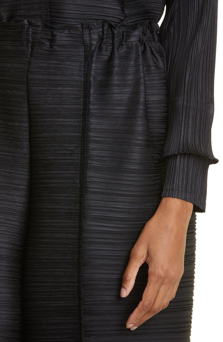 Pleats Please Issey Miyake Thicker Bounce Pleated Wide Leg Crop Pants, Alternate, color, 