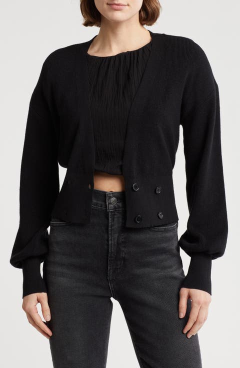 Juliet Double Breasted Crop Cardigan