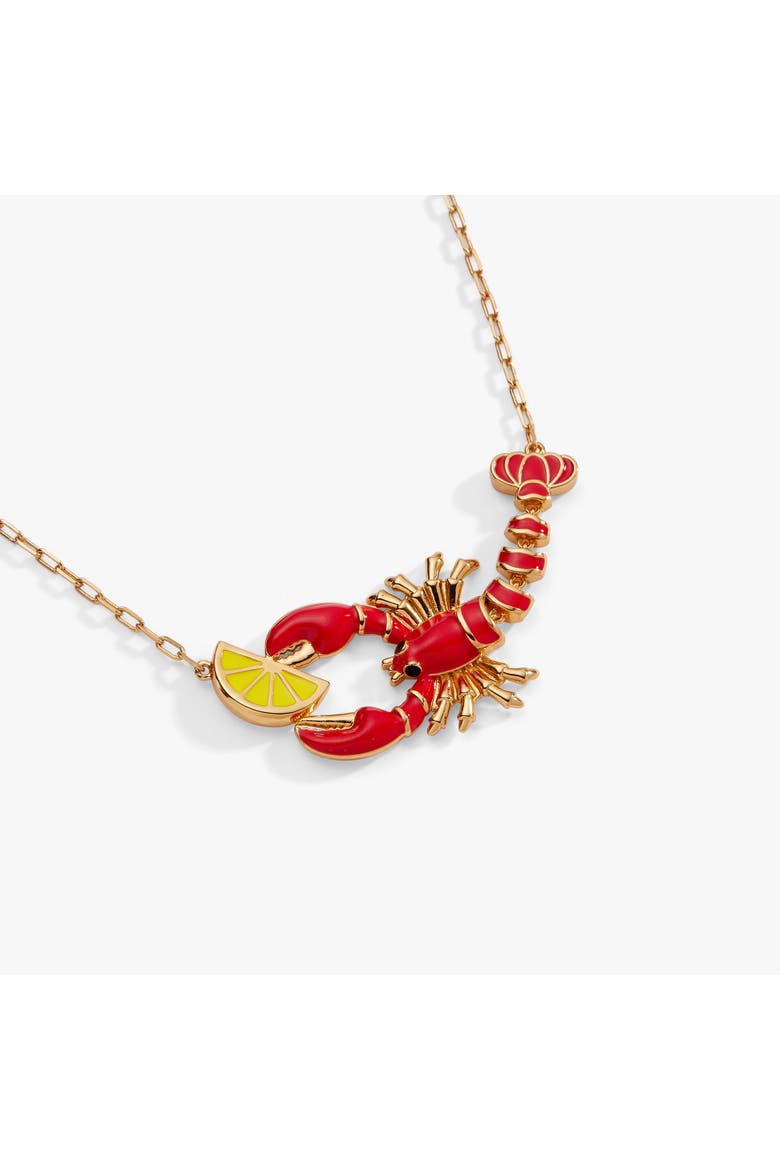 Lobster Boil Necklace, Alternate, color, Gold