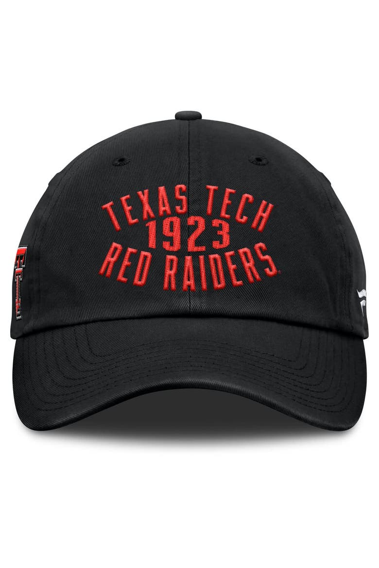 Men's Fanatics Black Texas Tech Red Raiders Archer Adjustable Hat, Alternate, color, Black