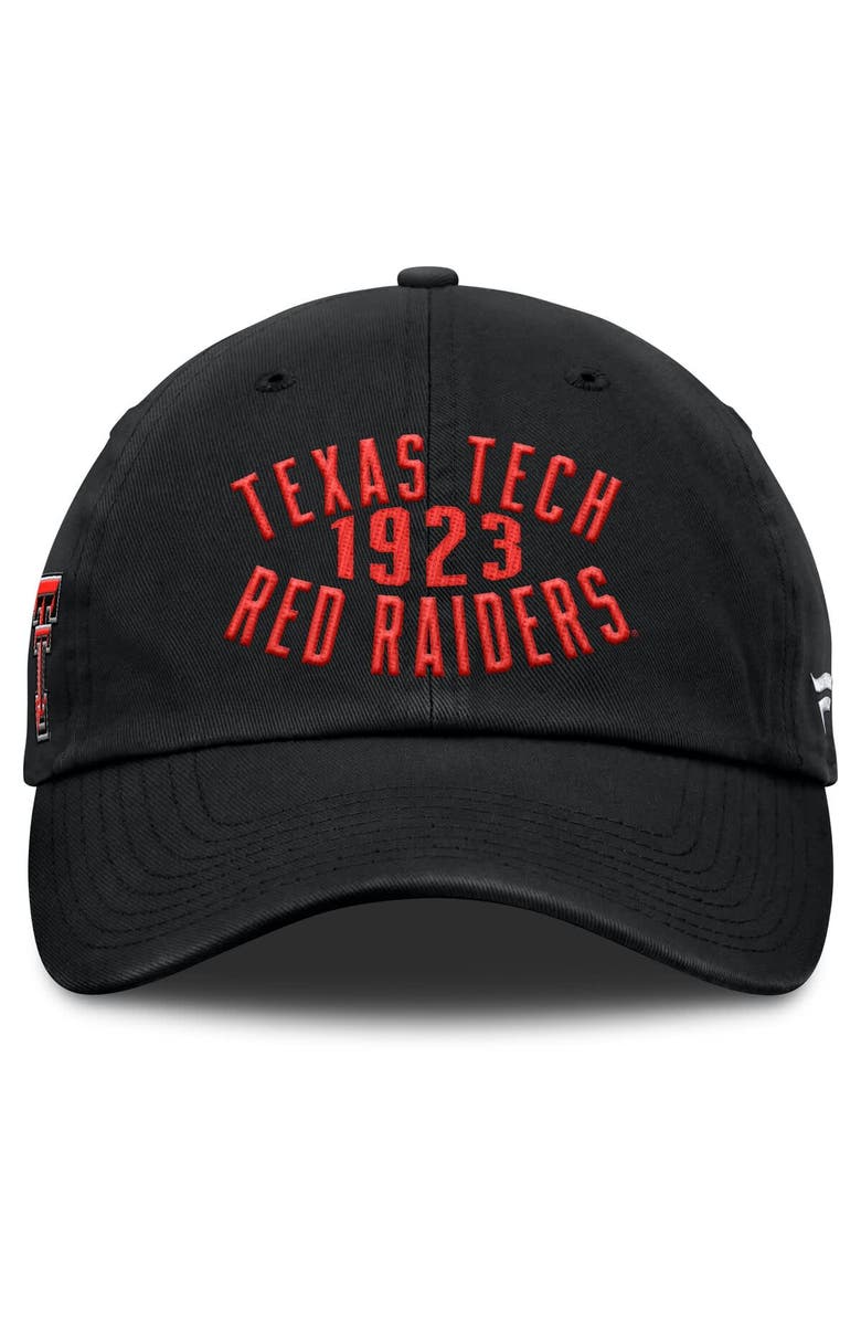 FANATICS Men's Fanatics Black Texas Tech Red Raiders Archer Adjustable Hat, Alternate, color, Black