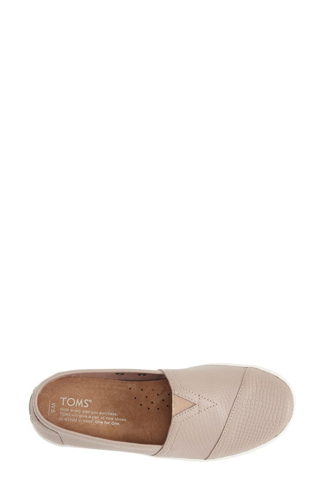 'Avalon' Embossed Slip-On, Alternate, color, STUCCO