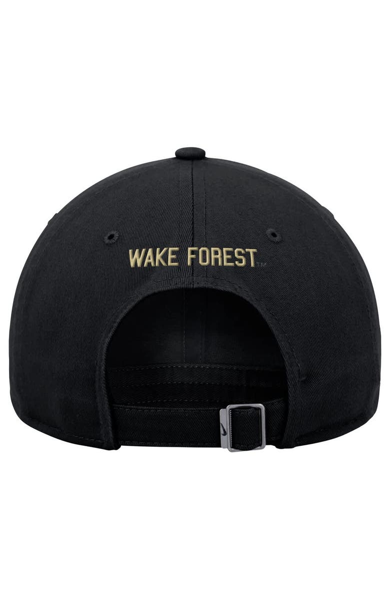 Nike Men's Nike  Black Wake Forest Demon Deacons Club Adjustable Hat, Alternate, color, 