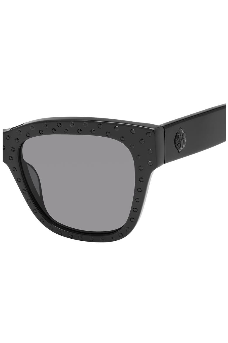 52mm Cat Eye Sunglasses, Alternate, color, BLACK/ SMOKE