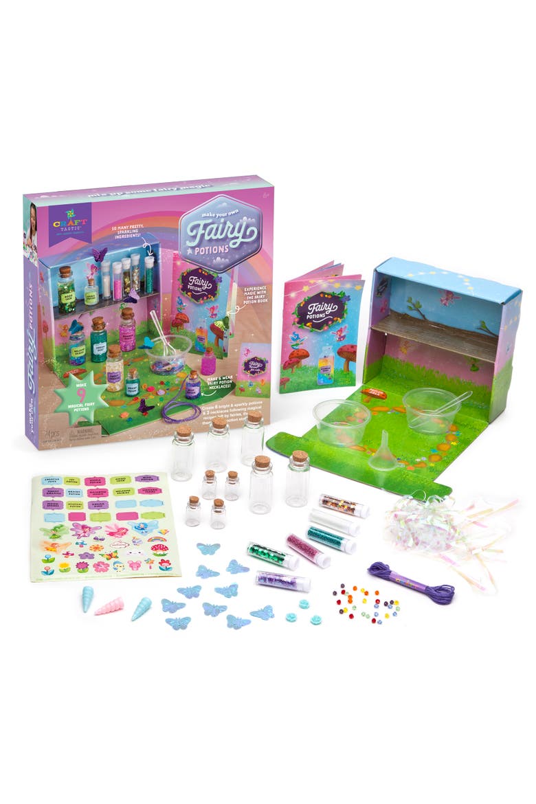Crafttastic Fairy Potion Kit Diy Fairy Potions Ages 6+, Alternate, color, Multicolored