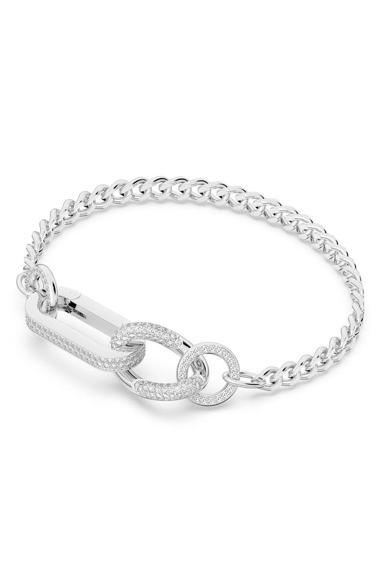 Swarovski Dextera Pavé Swarovski Crystal Chain Bracelet, Alternate, color,