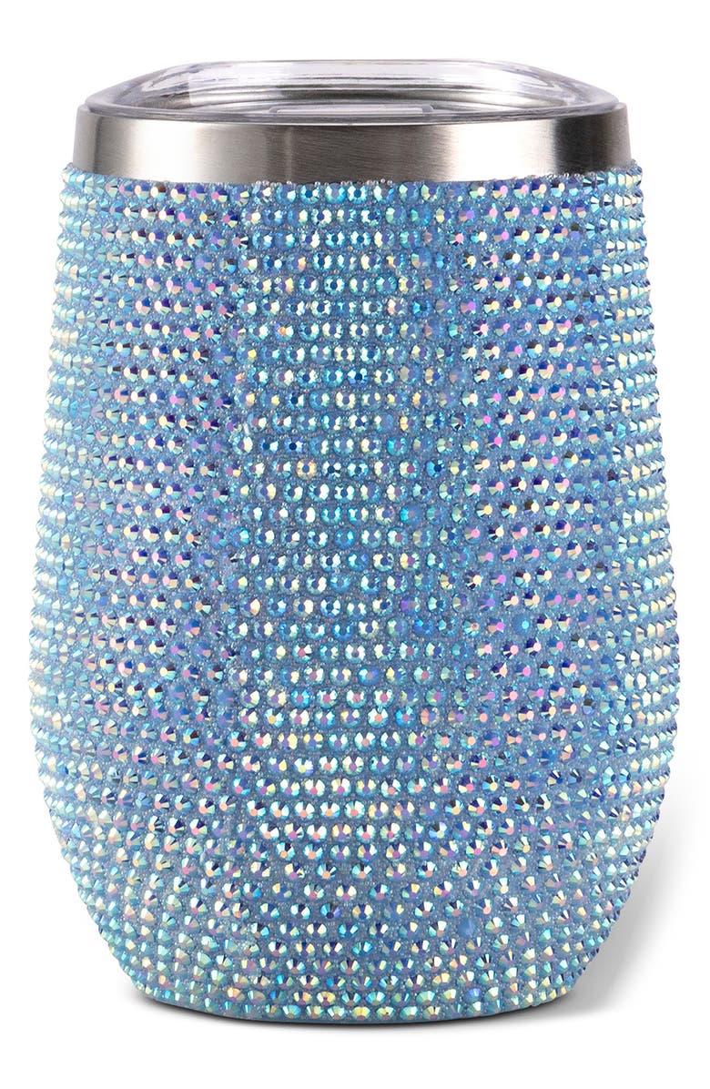 Hydragear Bling Stainless Steel Wine Tumbler, Alternate, color, Light Blue