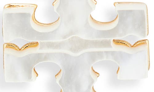 Tory Burch Kira Mother-of-pearl Drop Earrings In Tory Gold/mother Of Pearl