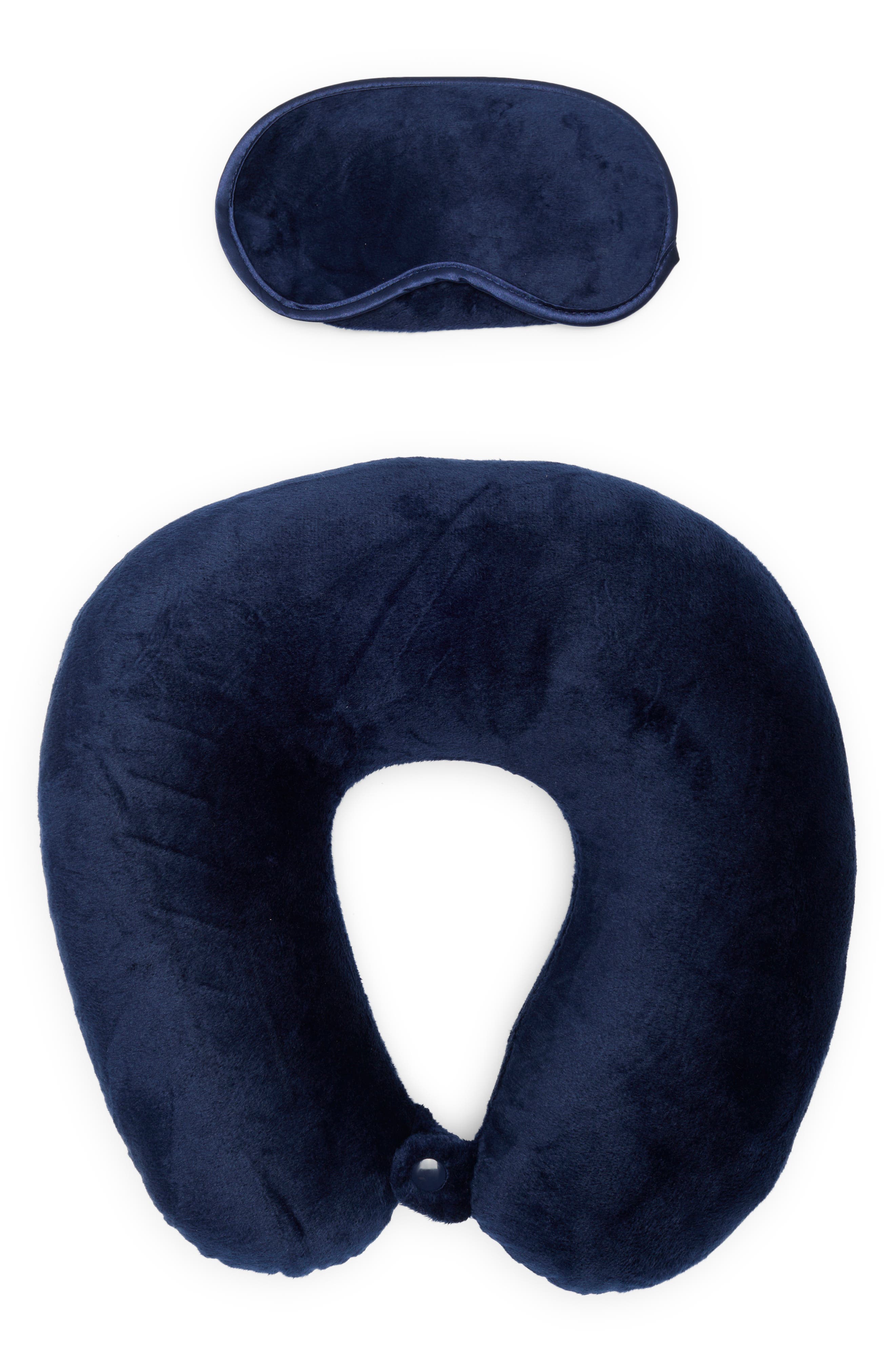 Travel Neck Pillow with Eye Mask