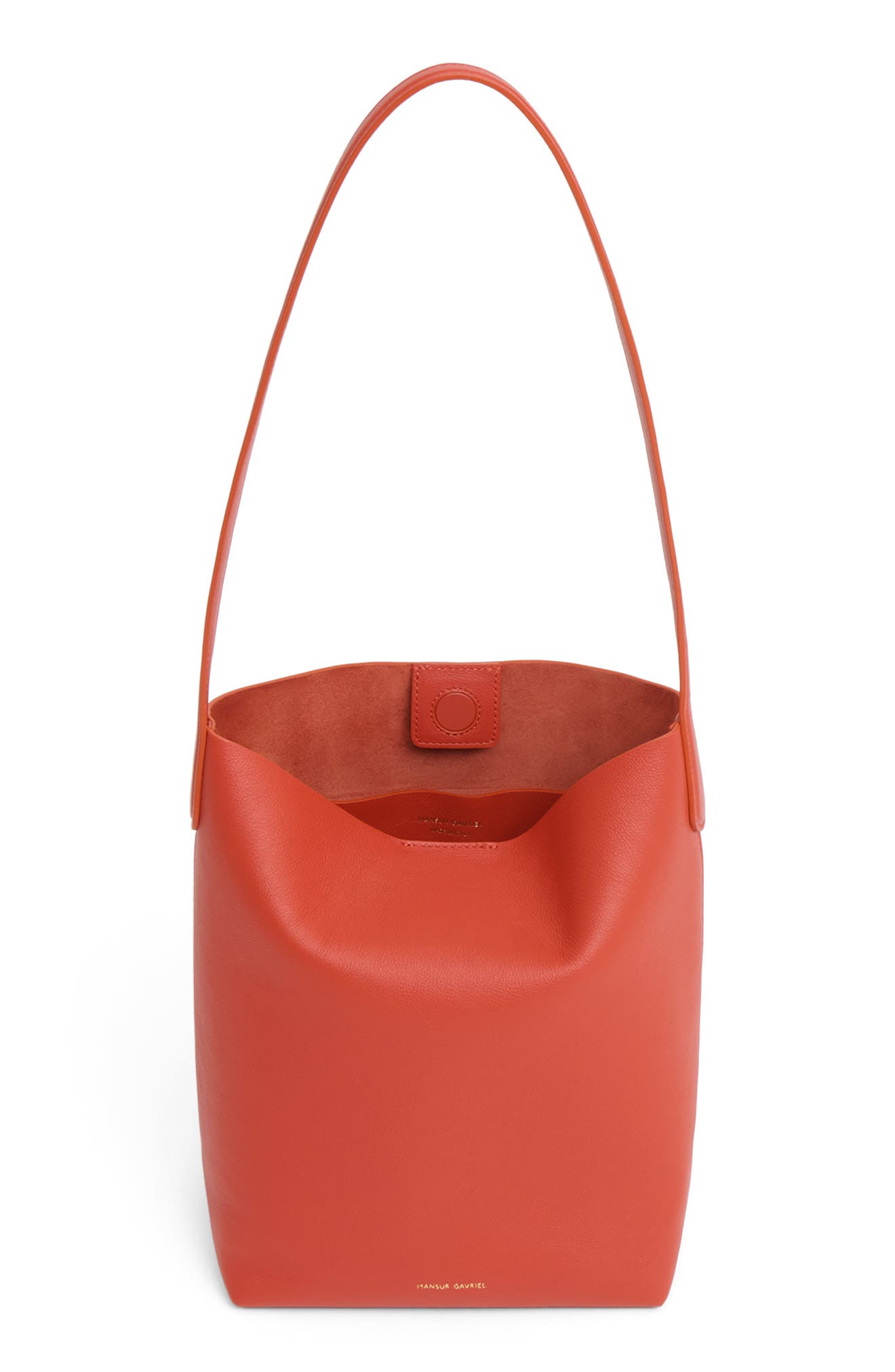 Mansur Gavriel Small Everyday Cabas Leather Tote, Alternate, color, Pomodoro