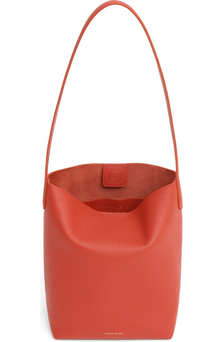 Mansur Gavriel Small Everyday Cabas Leather Tote, Alternate, color, Pomodoro