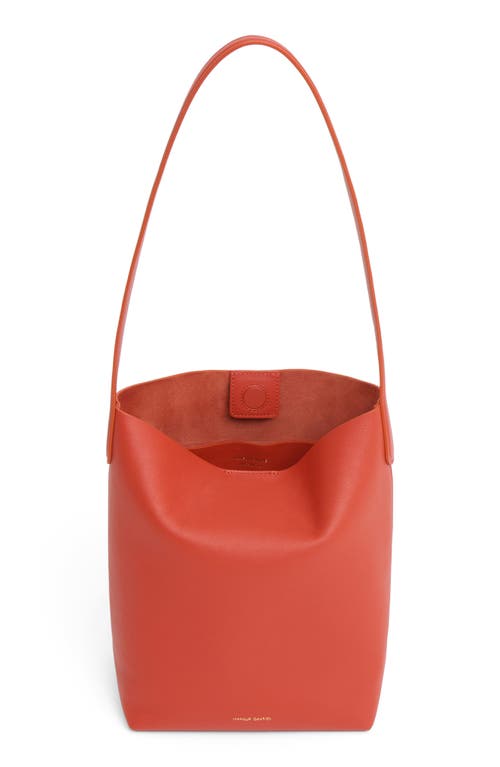 Mansur Gavriel Small Everyday Cabas Leather Tote In Red