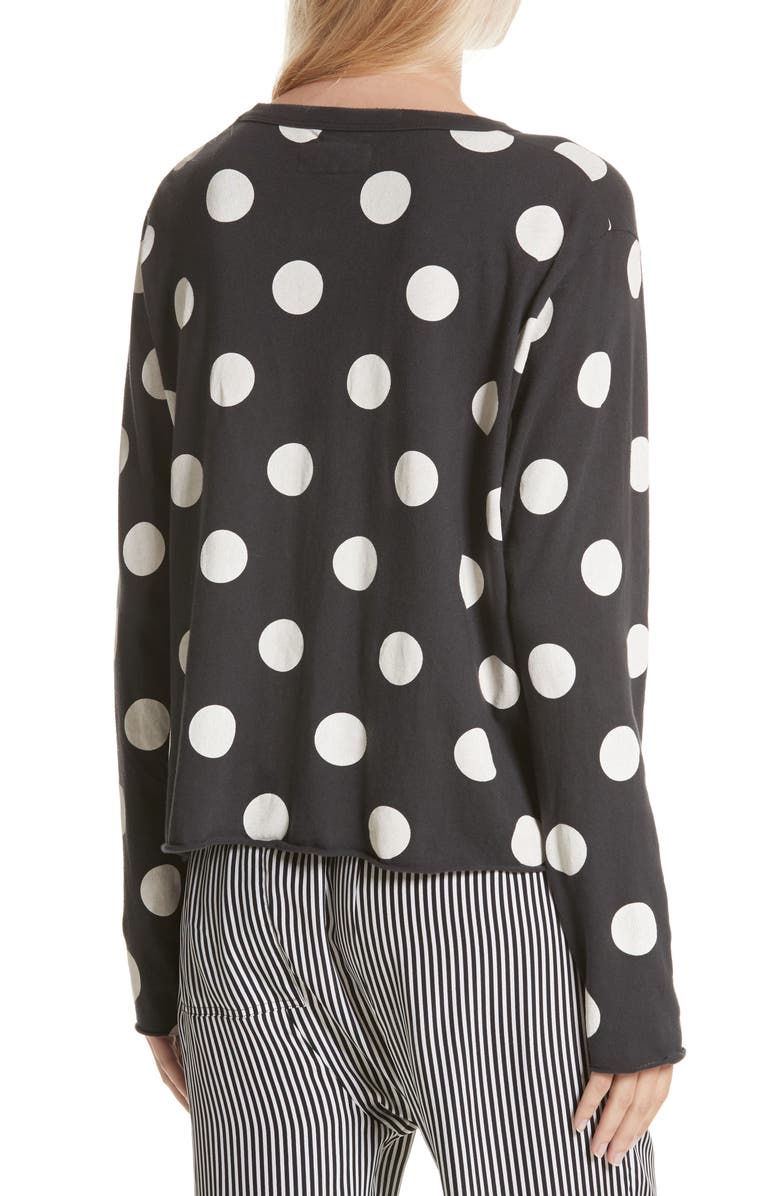 THE GREAT. The Long Sleeve Crop Tee, Alternate, color, 