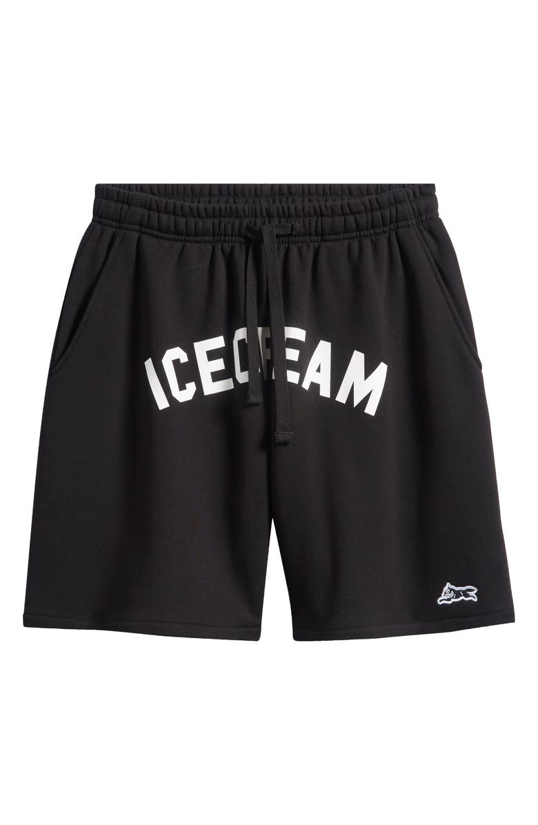 ICECREAM Matt Cotton French Terry Sweat Shorts, Alternate, color, Black