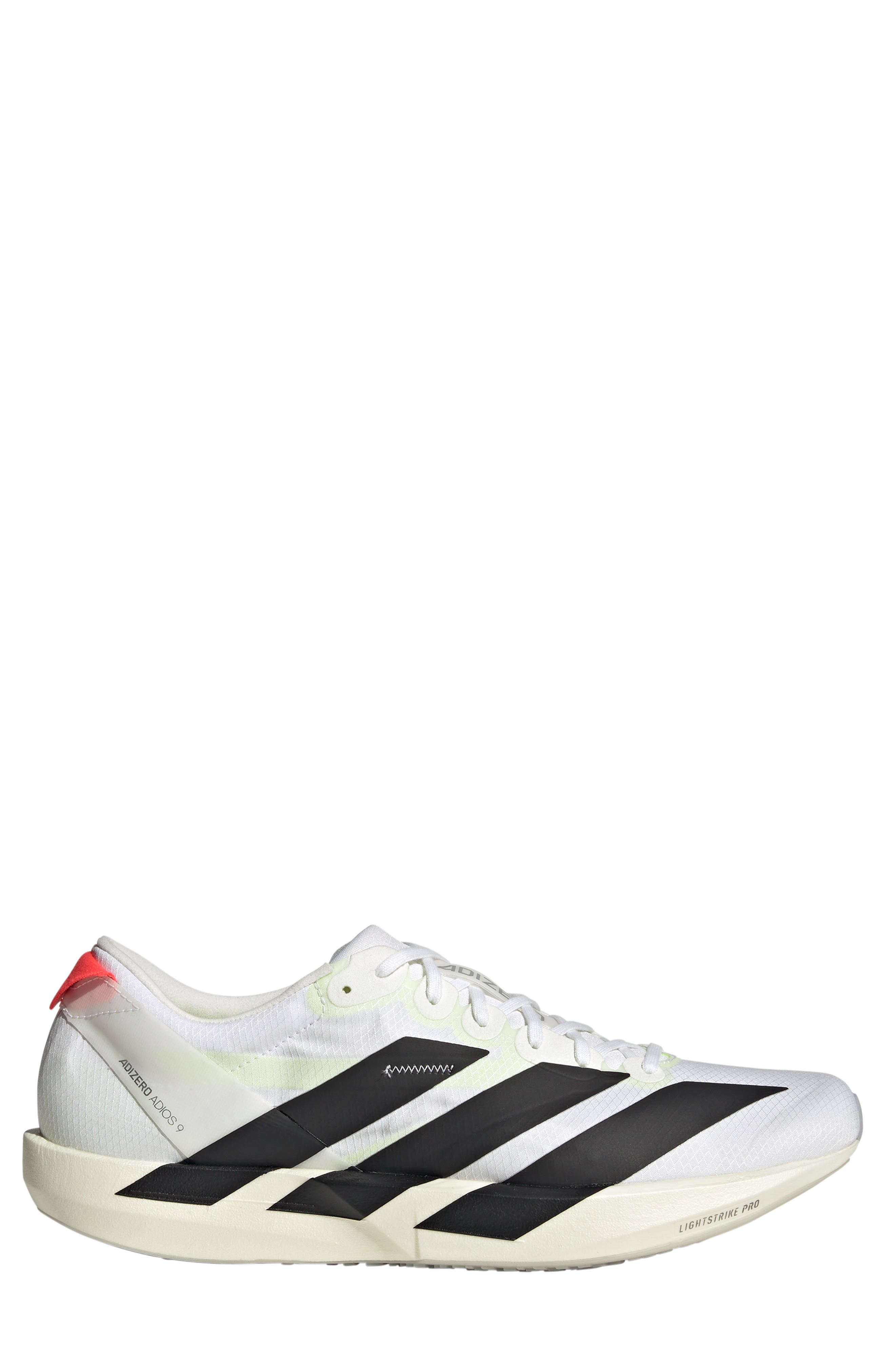 adidas Adizero Adios 9 Running Shoe, Alternate, color, White