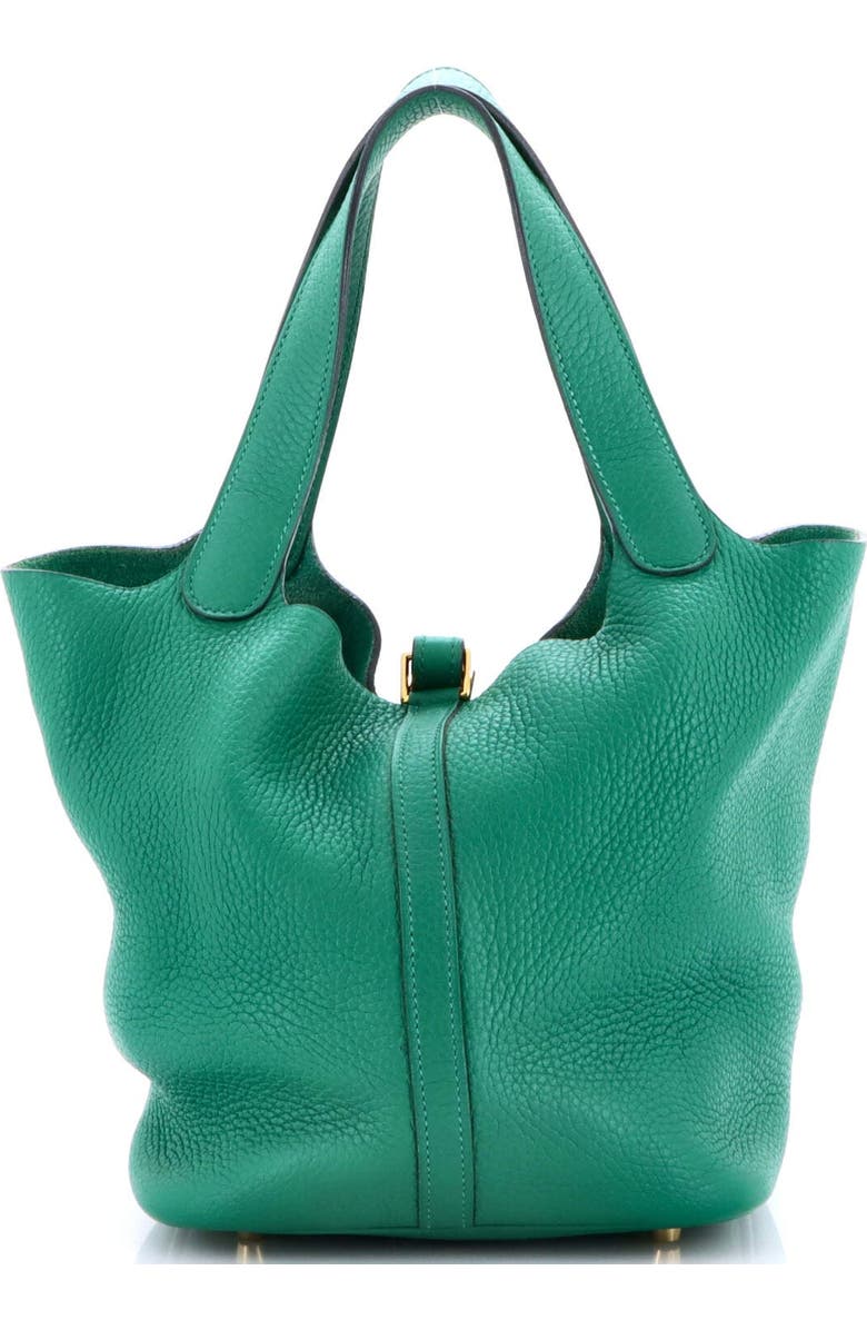 Pre-Owned Hermes Picotin Lock Bag Clemence MM, Alternate, color, Vert Vertigo