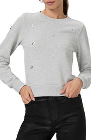 PAIGE Ordenna Embellished Cotton Sweatshirt