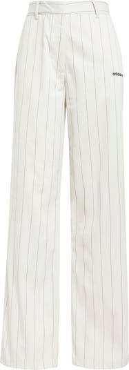 ボトムスその他 adidas Pinstripe Twill Loose Pants JJ3483 adidas Pinstripe Twill Loose Pants - White | Free Shipping
