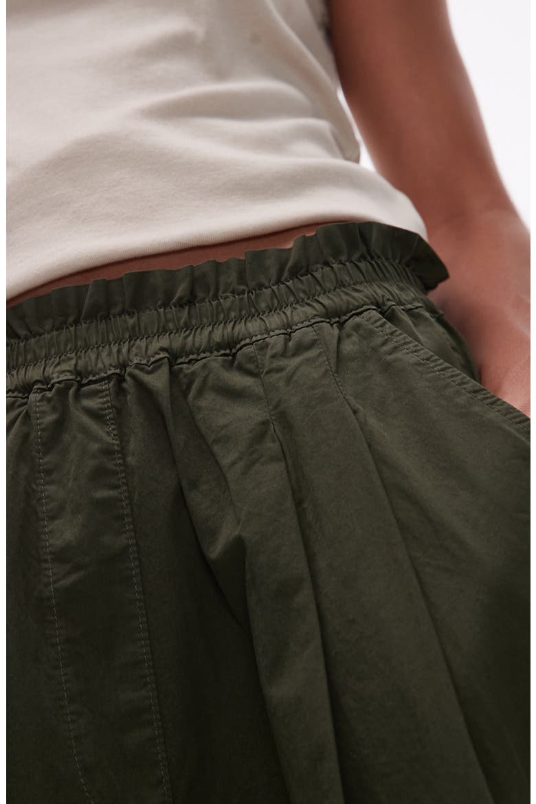 Pleated Balloon Jogger Pants, Alternate, color, MEDIUM GREEN