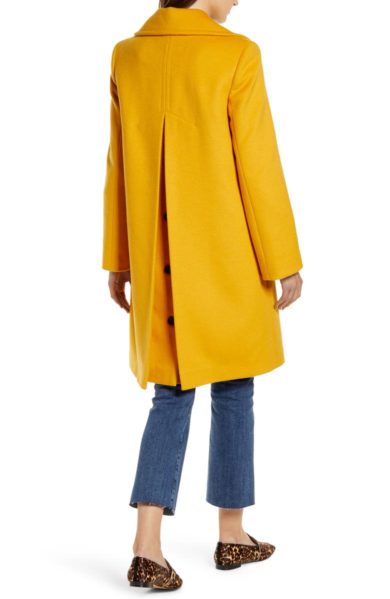 Sam Edelman Single Breasted Wool Blend Coat, Alternate, color, 