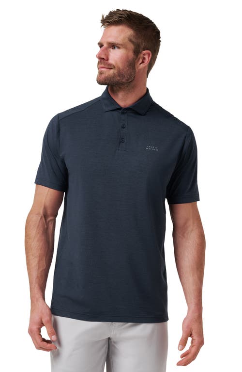 Travismathew Heater Pro Performance Golf Polo In Blue
