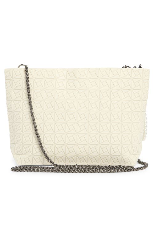 Patrizia Luca Box Pattern Clutch In White