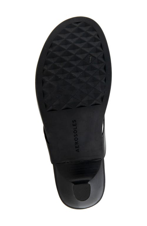Aerosoles Calvin Flip Flop In Black Leather