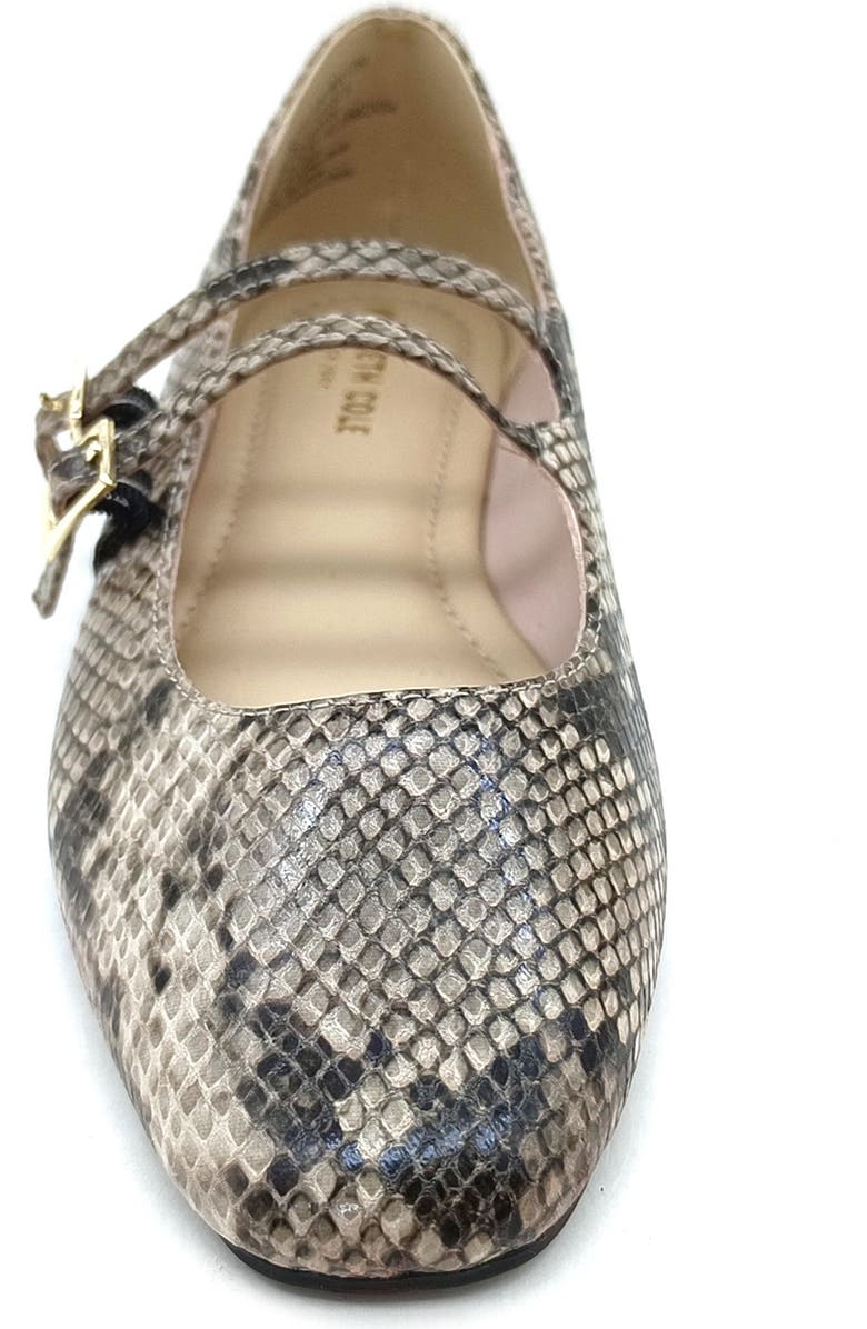 Kenneth Cole Mackenzie Mary Jane Flat, Alternate, color, Taupe Snake