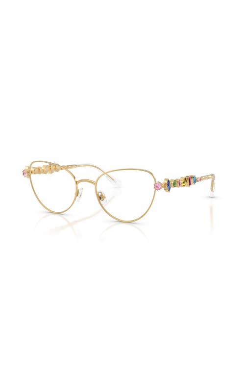 Swarovski 54mm Irregular Optical Glasses In Gold