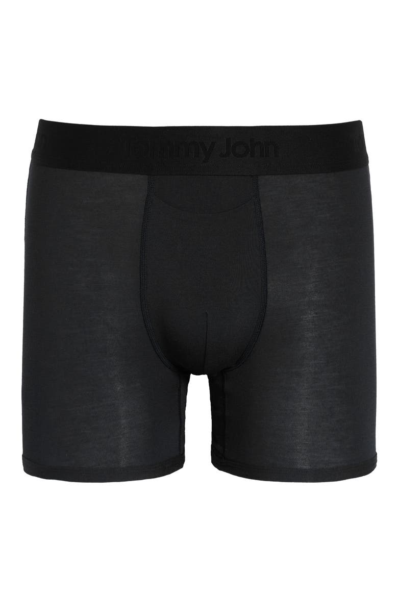 Second Skin 4-Inch Boxer Briefs, Alternate, color, BLACK