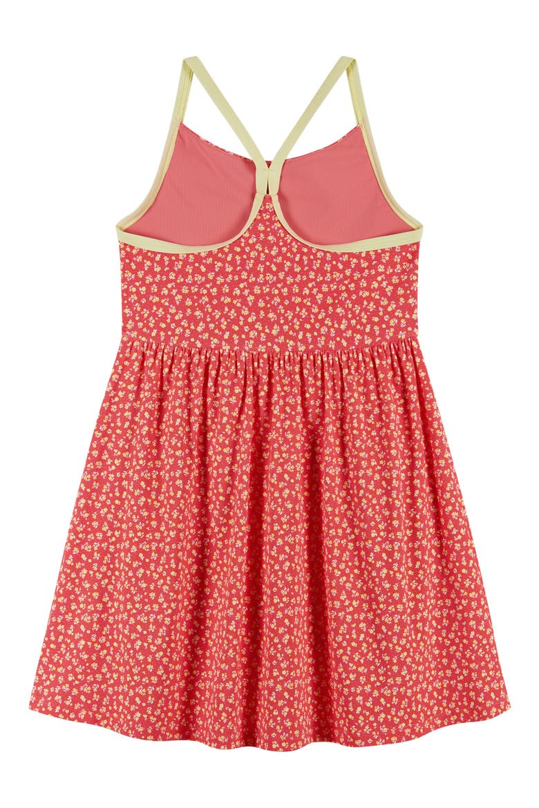 Kids' Print Skater Dress, Alternate, color, ORANGE