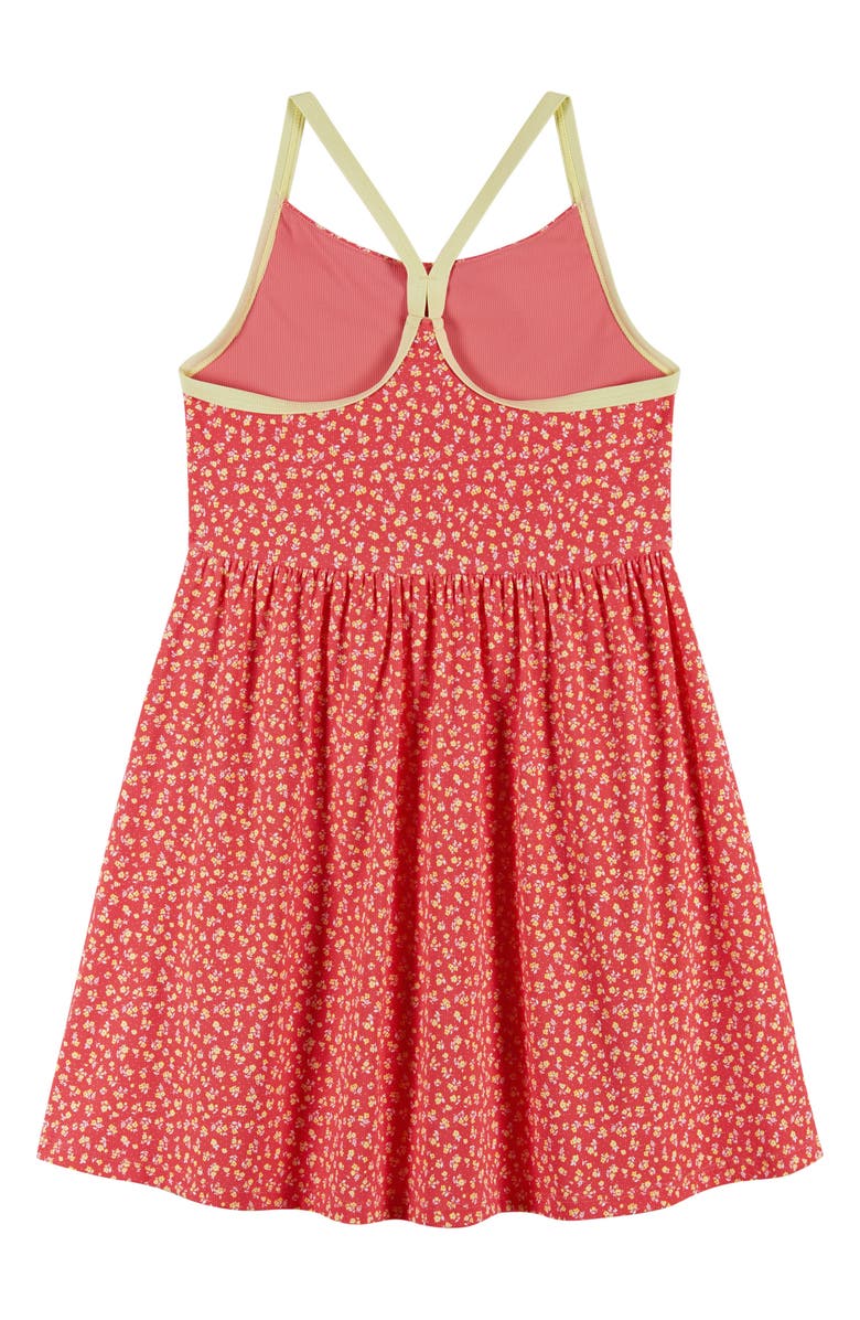 Andy & Evan Kids' Print Skater Dress, Alternate, color, Orange