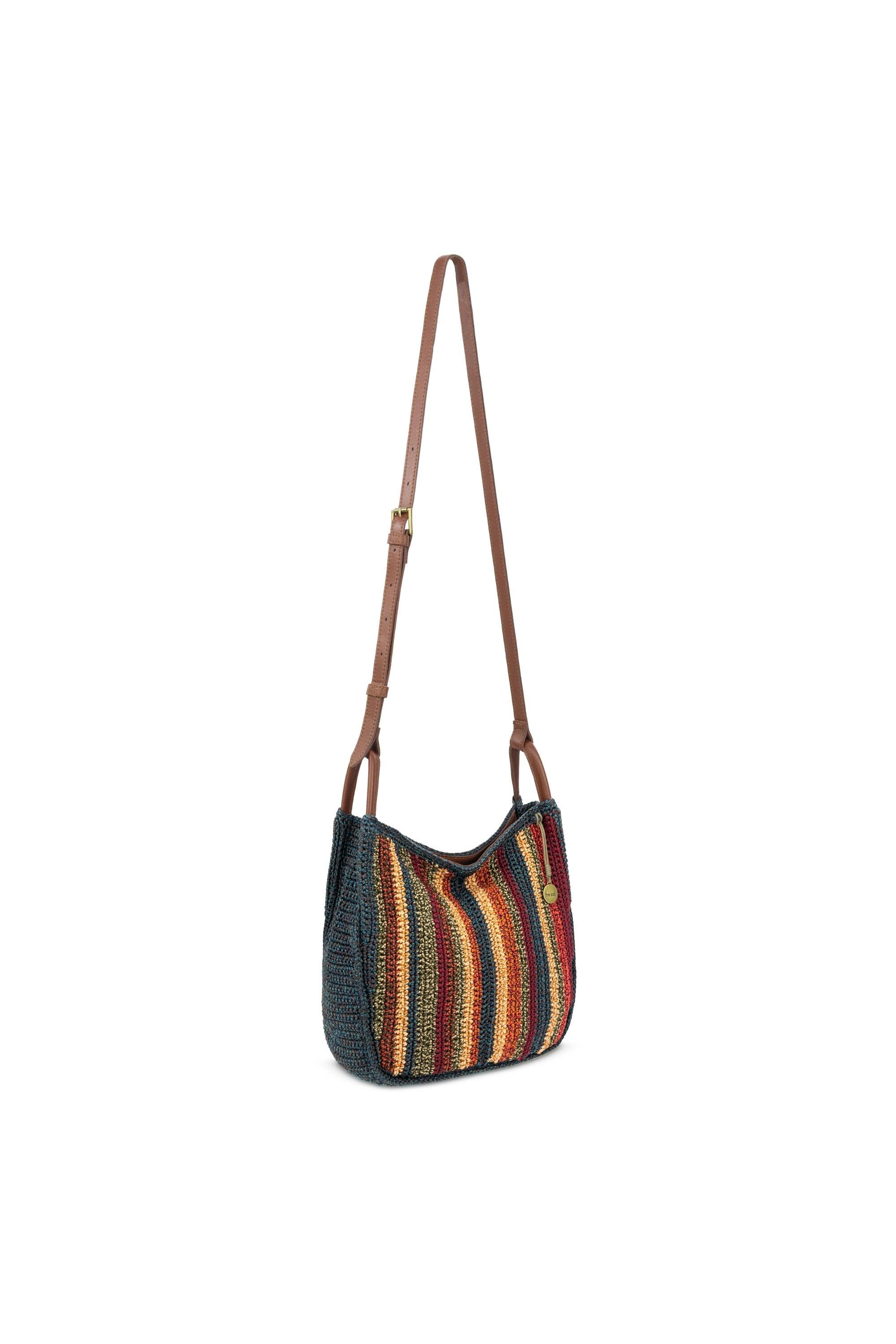 Los Feliz Crossbody Crochet Bag, Alternate, color, Woodland Stripe