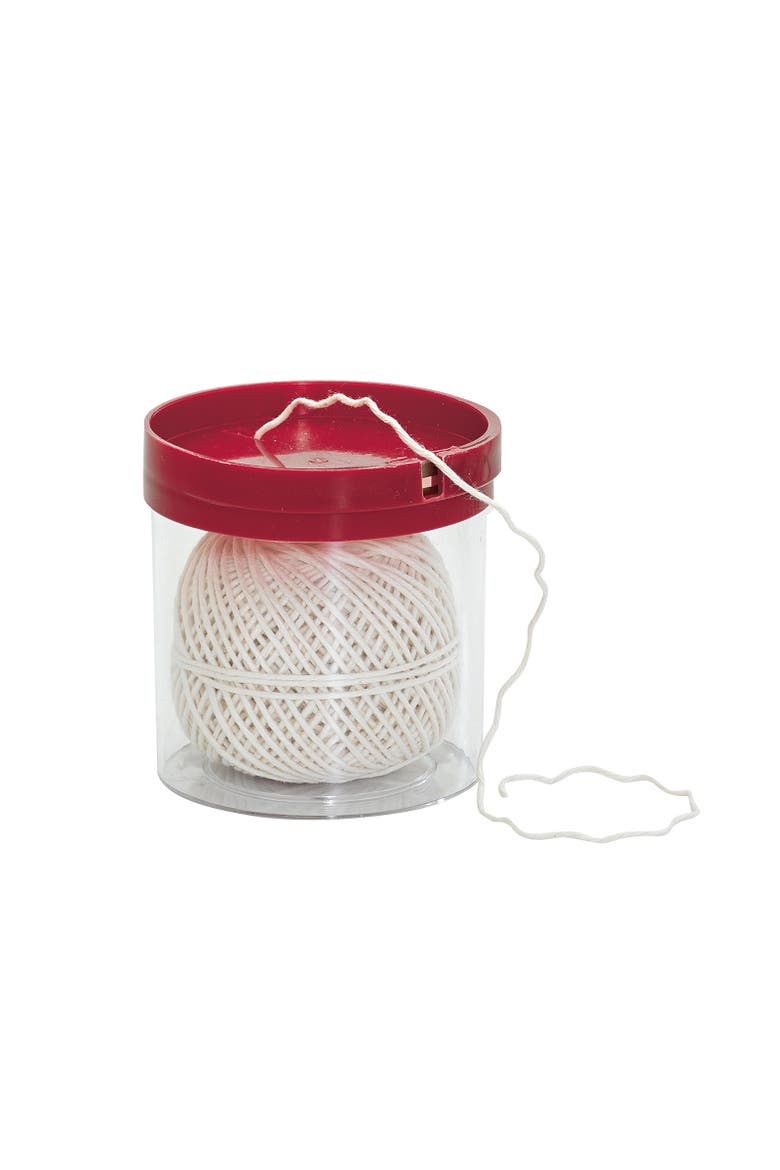 Kitchen Twine with Acrylic Twine Dispenser, Includes 164 Feet of Cooking and Baking String, Main, color, White