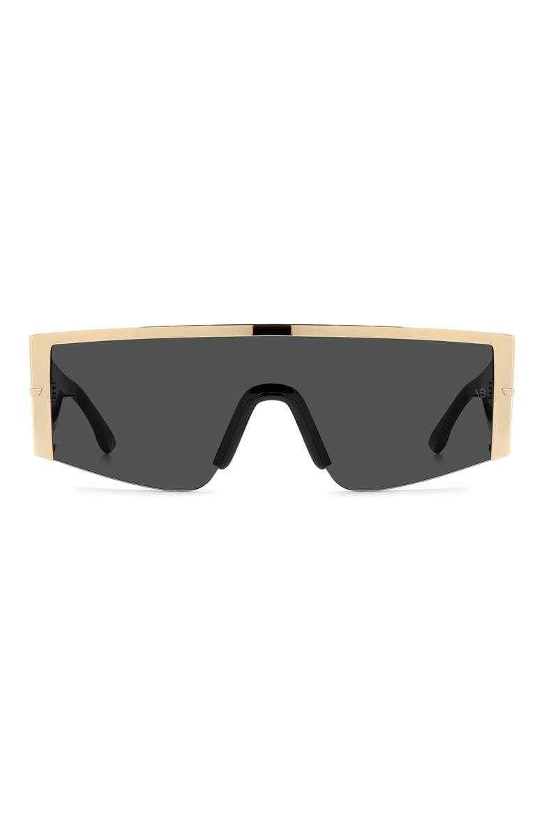 VB 7015/S 99mm Oversize Shield Sunglasses, Main, color, GOLD BLACK/ GREY