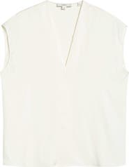 Vince V-Neck Cap Sleeve Top