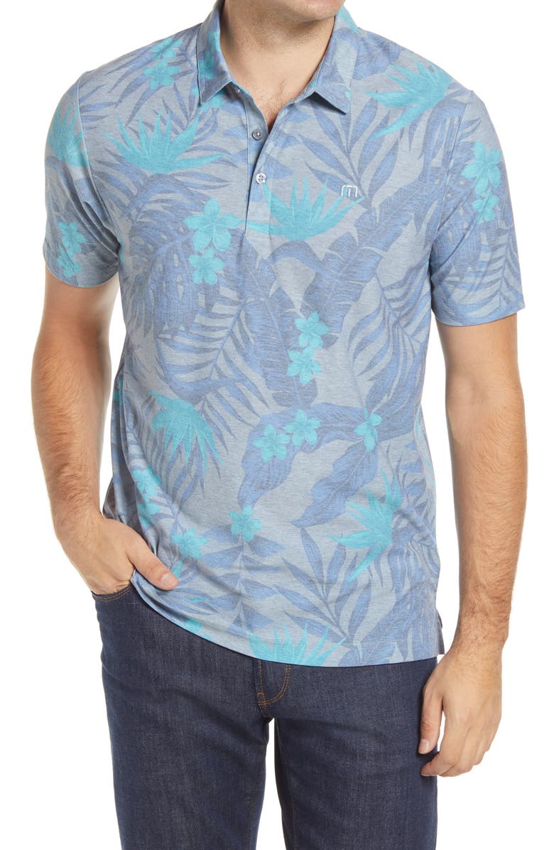 TravisMathew Break The Bank Slim Fit Polo, Main, color, 