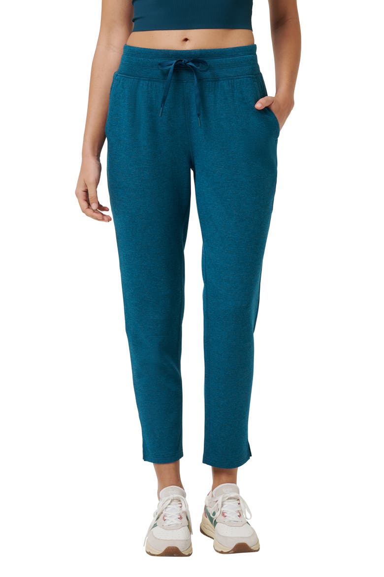 Skyloft Soft Ankle Pants, Main, color, HEATHER REFLECTING POND