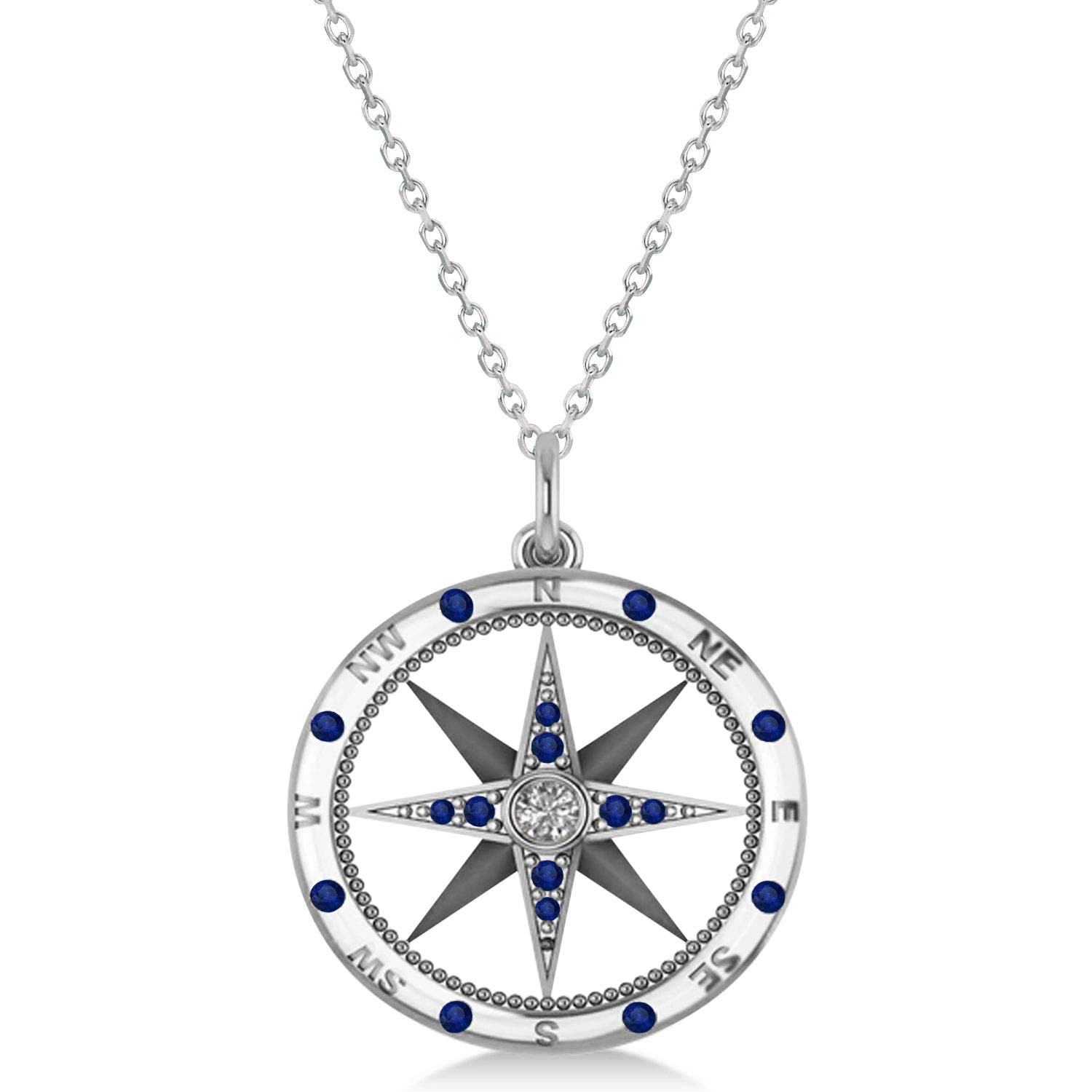 Blue Sapphire,White Gold