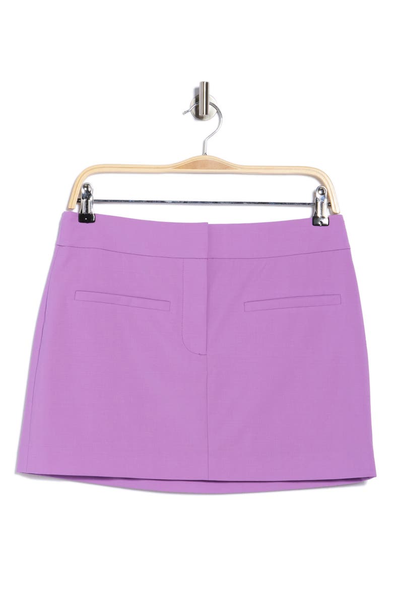 Veronica Beard Elara Wool Blend Miniskirt, Alternate, color, Orchid Dusk