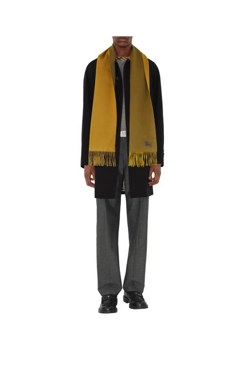 Shop Burberry Reversible Cashmere Scarf