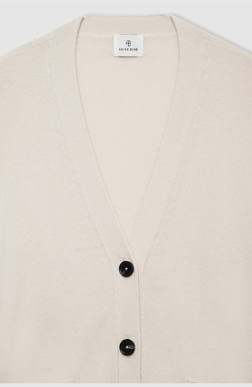 Anine Bing Jackson Cardigan In White