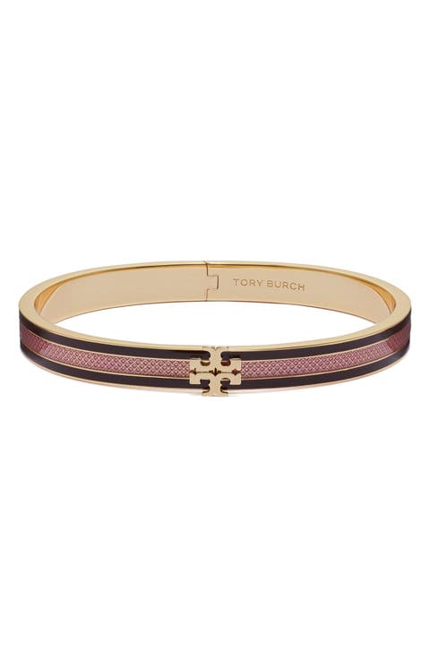 Kira Stripe Enamel Bangle